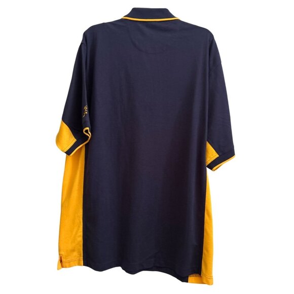 Vtg NFL Super Bowl XXXVII Polo Shirt XL PlayDry Moisture-Wicking Navy & Yellow - Picture 2 of 9